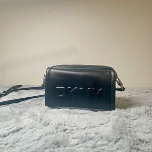 DKNY Black Leather Crossbody